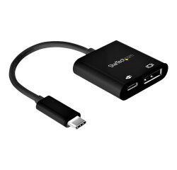 StarTech.com Adaptateur USB-C vers DisplayPort avec Power Delivery - Convertisseur Vidéo 8K 60Hz /4K 120Hz USB Type C vers DP 1.4 avec Chargement 60W PD Pass-Through - HBR3 - Compatible Thunderbolt 3