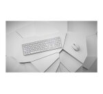 CHERRY DW 9100 SLIM clavier Souris incluse Universel RF sans fil + Bluetooth AZERTY Français Argent