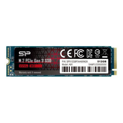 Silicon Power P34A80 512 Go M.2 PCI Express 3.0 NVMe SLC