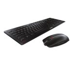 CHERRY Stream Desktop Recharge clavier Souris incluse Universel RF sans fil AZERTY Français Noir