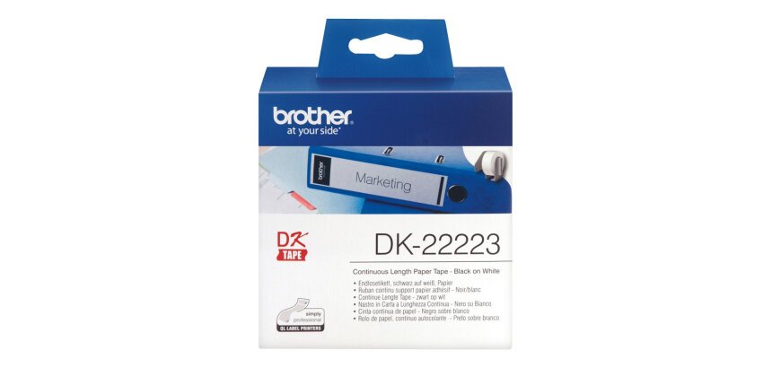 Brother DK-22223 étiquette à imprimer Blanc