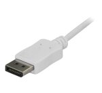 StarTech.com Câble adaptateur USB C vers DisplayPort de 1,8 m - 4K 60 Hz - Blanc