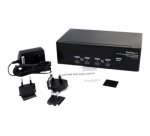 StarTech.com Commutateur KVM USB et double écran DVI / VGA à 4 ports avec audio et hub USB 2.0