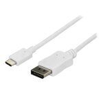 StarTech.com Câble adaptateur USB C vers DisplayPort de 1,8 m - 4K 60 Hz - Blanc