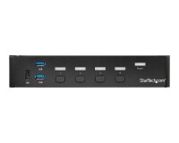 StarTech.com Switch KVM USB DisplayPort à 4 ports avec hub USB 3.0 intégré - 4K 30 Hz