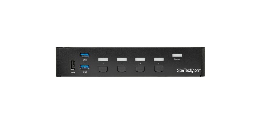 StarTech.com Switch KVM USB DisplayPort à 4 ports avec hub USB 3.0 intégré - 4K 30 Hz