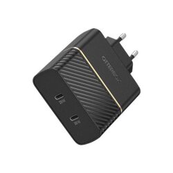 OtterBox EU Wall Charger 50W - 1X USB-C 30W + 1X USB-C 20W USB-PD, noir