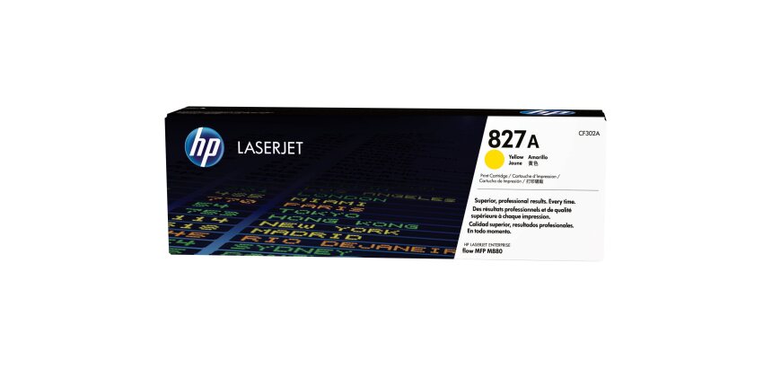 HP 827A toner LaserJet jaune authentique