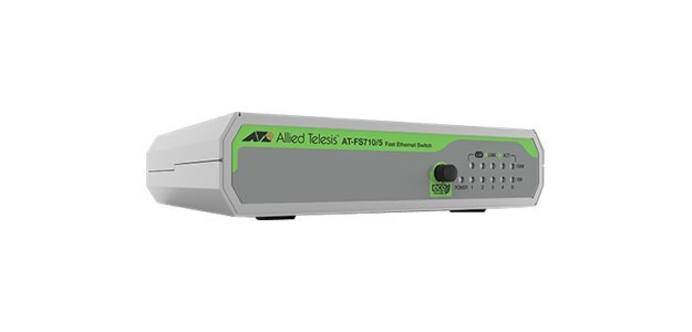 Allied Telesis FS710/5 Non-géré Fast Ethernet (10/100) Vert, Gris