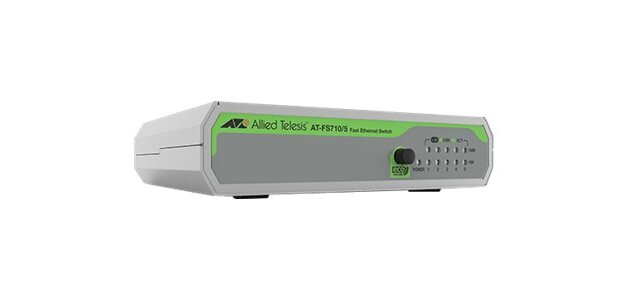 Allied Telesis FS710/5 Non-géré Fast Ethernet (10/100) Vert, Gris