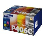 Samsung CLT-P406C Pack de 4 cartouches authentiques de toner cyan/magenta/jaune/noir
