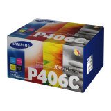 Samsung CLT-P406C Pack de 4 cartouches authentiques de toner cyan/magenta/jaune/noir