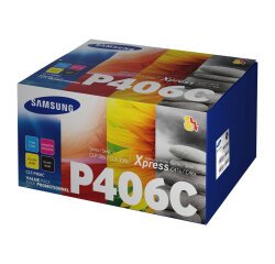 Samsung CLT-P406C Pack de 4 cartouches authentiques de toner cyan/magenta/jaune/noir