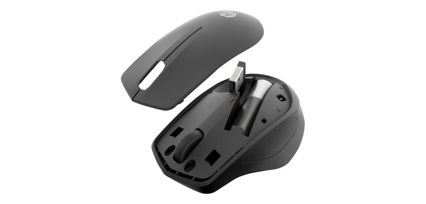 HP Silent 280M - Maus - Jet Black