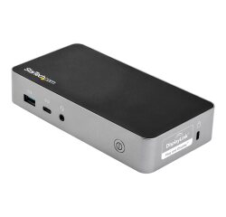 StarTech.com Dock USB-C - Station d'Accueil à Double Écran 1080p HDMI - 65W Power Delivery - 1x USB-C, 3x USB-A, Ethernet - Dock Dual Vidéo USB 3.1 Gen 1 Type-C - Mac & Windows