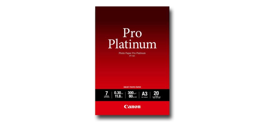 Canon Photo Paper Pro Platinum - fotopapier - 20 vel(len) - A3 - 300 g/m²