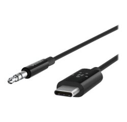 Belkin RockStar™ 3.5mm Audio Cable with USB-C™ Connector câble audio USB C 3,5mm Noir