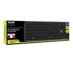 Port Designs 900903-R-FR clavier Maison RF sans fil + Bluetooth AZERTY Français Noir