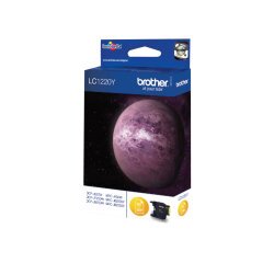 Brother cartouche d'encre, 300 pages, OEM LC-1220Y, jaune