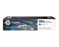 HP 981X - High Yield - cyan - original - PageWide - ink cartridge