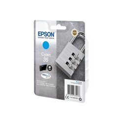Epson Padlock Singlepack Cyan 35 DURABrite Ultra Ink