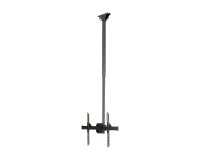 StarTech.com Support TV pour Plafond - Support Universel pour Écran Unique avec Mât Télescopique Réglable - Inclinable/Pivotant - Support VESA pour Écrans 32"-75