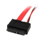 StarTech.com Câble Adaptateur Slimline SATA vers SATA avec Alimentation LP4 - 50 cm