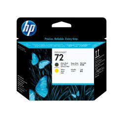 HP 72 - yellow, matte black - printhead