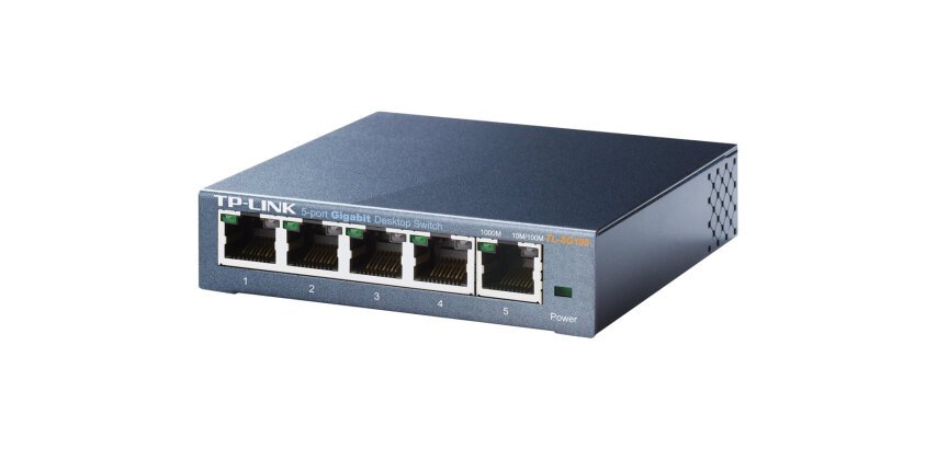 Unmanaged Gigabit Ethernet (10/100/1000) Netzwerkswitch TP-Link TL-SG105 schwarz