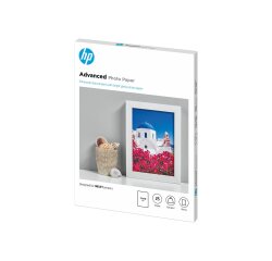 HP Papier photo Advanced, brillant, 250 g/m2, 13 x 18 cm (127 x 178 mm), 25 feuilles