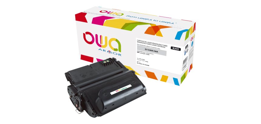 Toner remanufacturé OWA - standard - Noir - pour HP Q1338A
