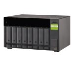 QNAP TL-D800C Boîtier de disques de stockage Boîtier disque dur/SSD Noir, Gris 2.5/3.5"