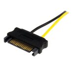 StarTech.com Câble adaptateur d'alimentation SATA vers carte vidéo PCI Express 8 broches de 15 cm