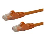 StarTech.com Câble réseau Cat6 UTP sans crochet de 10 m - Cordon Ethernet RJ45 anti-accroc - M/M - Orange