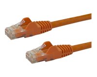 StarTech.com Câble réseau Cat6 UTP sans crochet de 10 m - Cordon Ethernet RJ45 anti-accroc - M/M - Orange