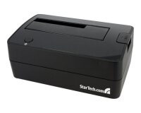 StarTech.com Station d'Accueil pour Disque Dur USB 3.0 à SATA à Baie Unique, Dock pour HDD USB 3.0 (5 Gbps), Docking Station pour HDD/SSD Externe 2,5/3,5" SATA I/II/III - Chargement par le Haut