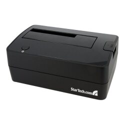 StarTech.com Station d'Accueil pour Disque Dur USB 3.0 à SATA à Baie Unique, Dock pour HDD USB 3.0 (5 Gbps), Docking Station pour HDD/SSD Externe 2,5/3,5" SATA I/II/III - Chargement par le Haut