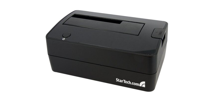 StarTech.com Station d'Accueil pour Disque Dur USB 3.0 à SATA à Baie Unique, Dock pour HDD USB 3.0 (5 Gbps), Docking Station pour HDD/SSD Externe 2,5/3,5" SATA I/II/III - Chargement par le Haut