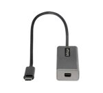 StarTech.com Adaptateur USB C vers Mini DisplayPort - Dongle Adaptateur USB-C vers mDP 4K 60Hz - Moniteur USB Type-C vers Mini DP - Convertisseur Vidéo - Fonctionne avec TB3 - Câble Attaché long de 12" - Version améliorée de CDP2MDP