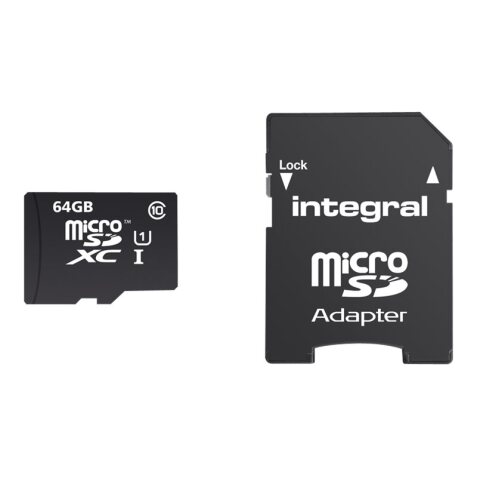 Integral INMSDX64G10-90SPTAB mémoire flash 64 Go MicroSD UHS-I Classe 10
