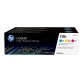 HP 128A - 3-pack - yellow, cyan, magenta - original - LaserJet - toner cartridge (CF371AM)