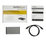StarTech.com Dock USB-C à double affichage Displayport 4K - Mini Station d'Accueil - Power Delivery Passthrough 100 W - GbE - Hub USB-A 2 Ports - Adaptateur Multiport USB Type C - Câble 1m