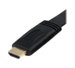 StarTech.com Câble plat HDMI haute vitesse Ultra HD 4K avec Ethernet de 5m - HDMI vers HDMI - M/M