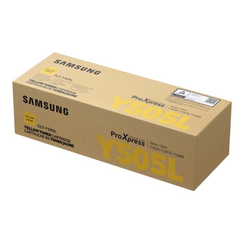 Samsung CLT-Y505L - à rendement élevé - jaune - original - cartouche de toner (SU512A)