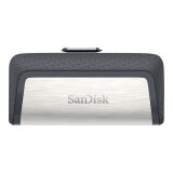 SanDisk Ultra Dual Drive USB Type-C lecteur USB flash 64 Go USB Type-A / USB Type-C 3.2 Gen 1 (3.1 Gen 1) Noir, Argent