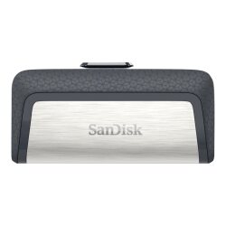SanDisk Ultra Dual Drive USB Type-C lecteur USB flash 64 Go USB Type-A / USB Type-C 3.2 Gen 1 (3.1 Gen 1) Noir, Argent