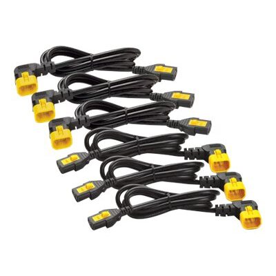 APC , Power Cord Kit (6 ea), Locking, C13 to C14 (90 Degree), 1.2m