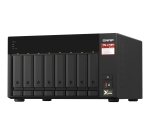 QNAP TS-873A NAS Tower Ryzen Embedded V1500B 8 Go DDR4 0 To QNAP Turbo System Noir