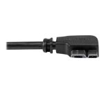 StarTech.com Câble Micro USB 3.0 slim - USB-A vers Micro-B à angle droit de 1 m - M/M