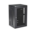 StarTech.com Armoire Réseau Murale à 4 Montants 18U avec Étagère 1U, Armoire Serveur Murale 19" à Charnières pour Équipement IT/AV/Électronique/Ordinateur, Armoire Rack Ventilée Flexible